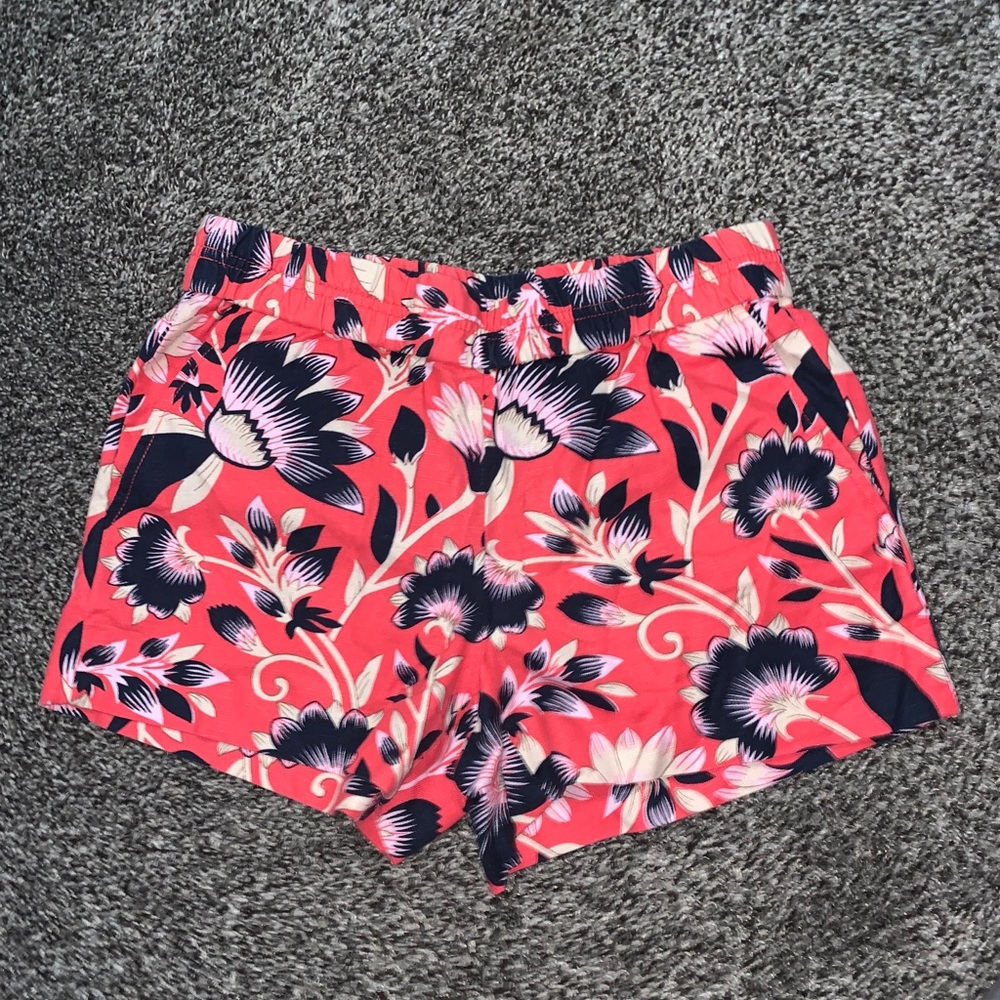 Floral Fabric Shorts